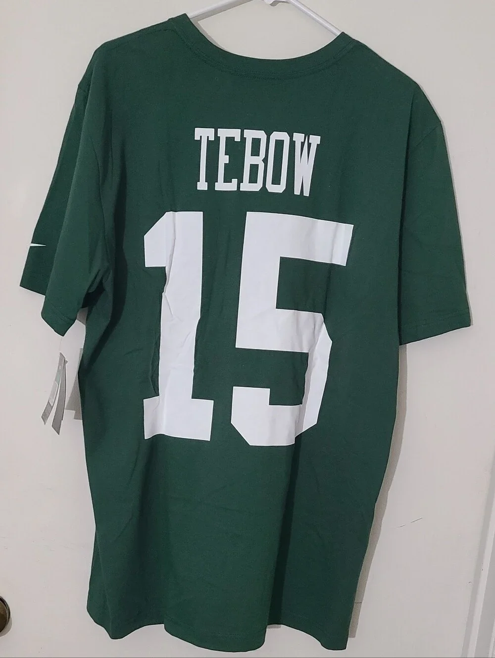 Nike Tim Tebow New York Jets Short-Sleeve T-Shirt Green, Men's Size XL - NWT